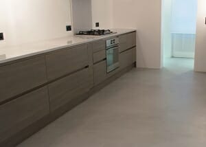 Microcement Kitchen Floor b