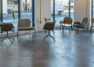 MicroCrete for coffee shop floor.