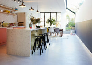 Grey MicroCement Residential Flooring.