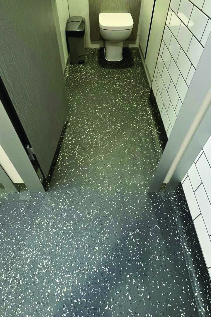 Washroom refurbishment, bespoke resin flooring systems